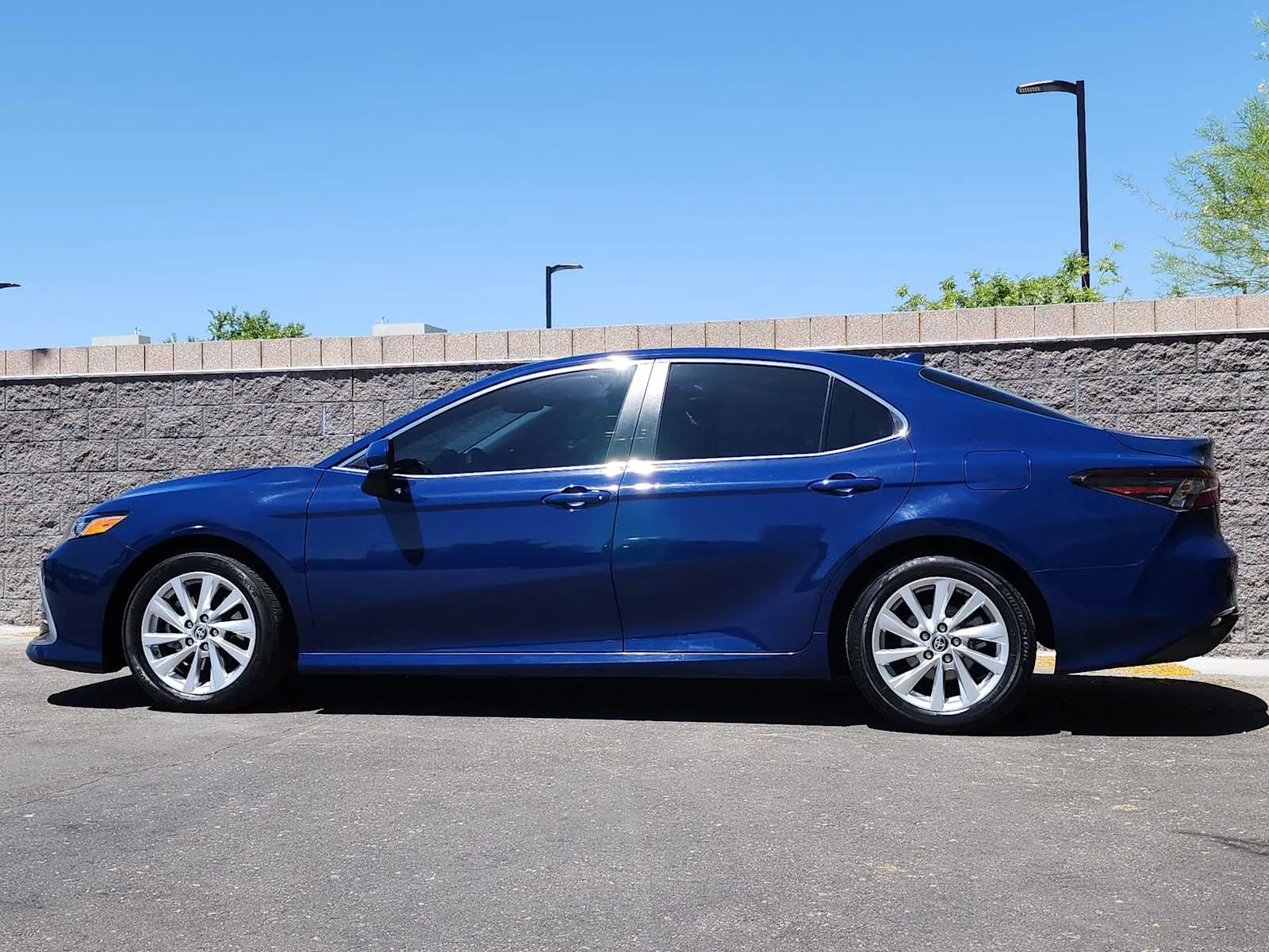Used 2023 Reservoir Blue Toyota LE image 5