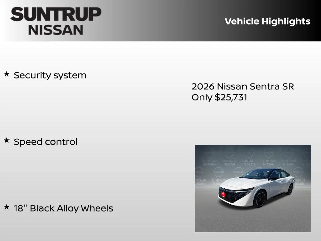 New 2026 White Nissan SR image 30