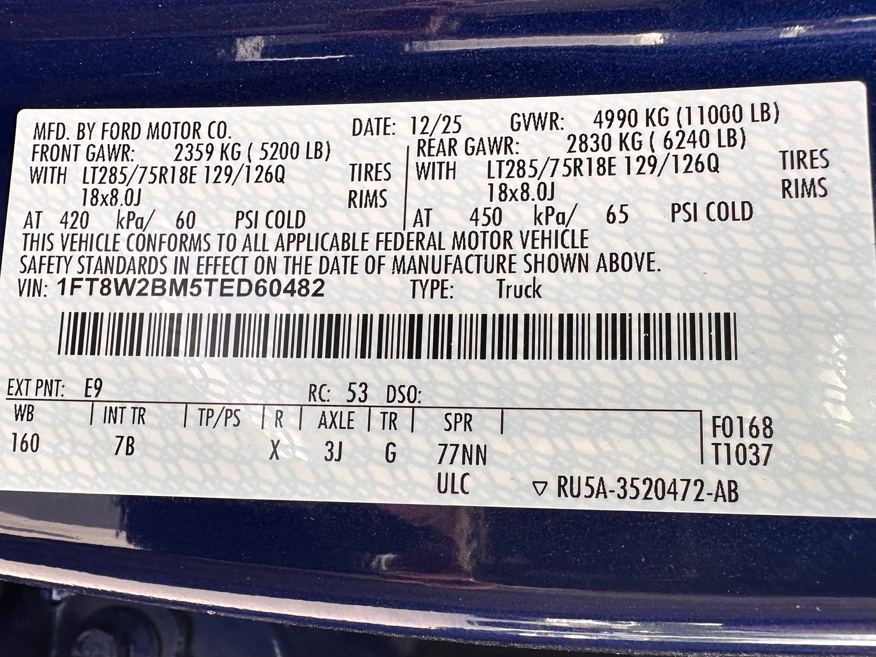 Used 2026 Laser Red Tinted Clearcoat Ford Platinum Tremor image 36