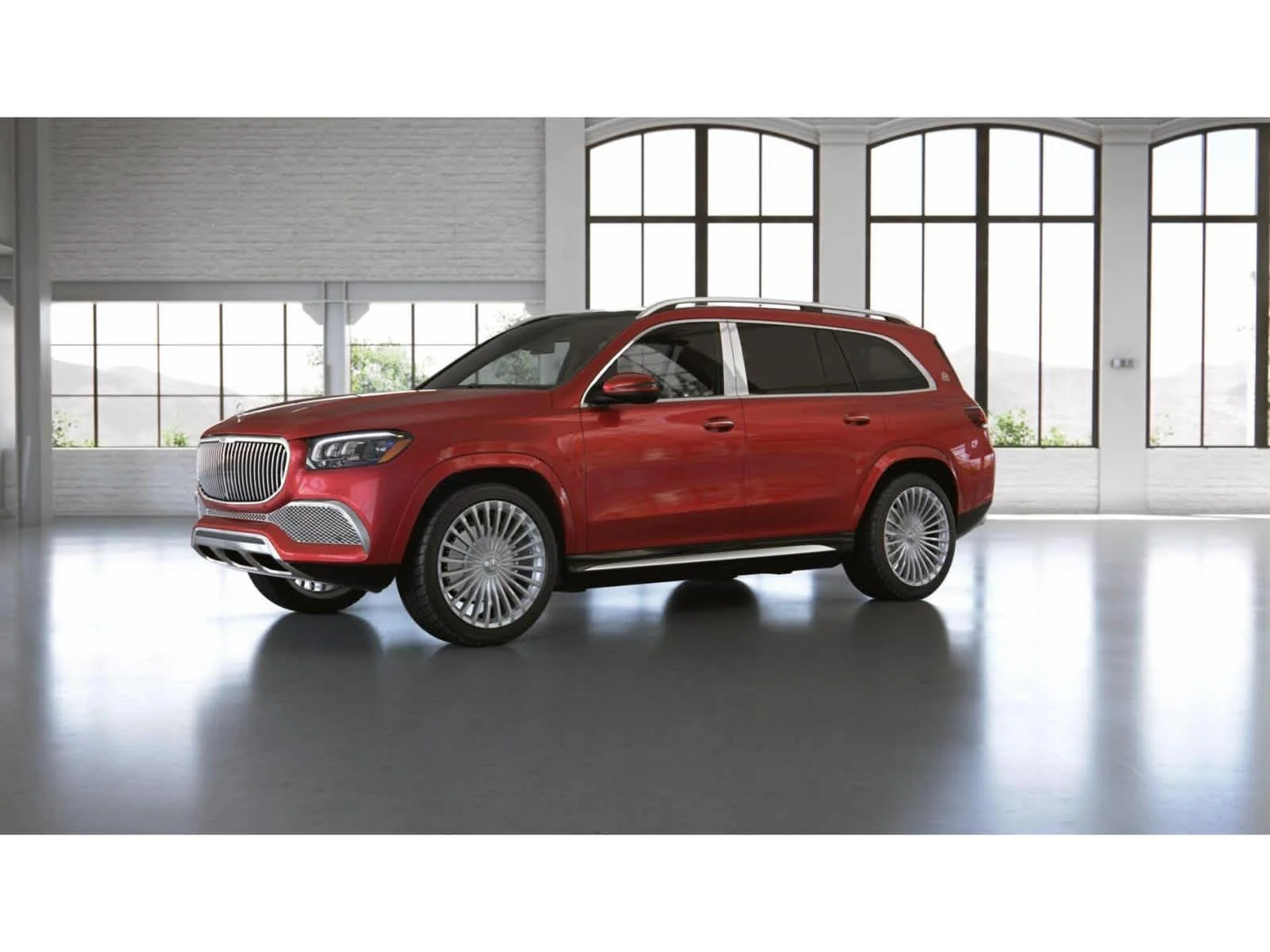 Used 2022 MANUFAKTUR Cardinal Red Metallic Mercedes-Benz Maybach GLS 600 image 38