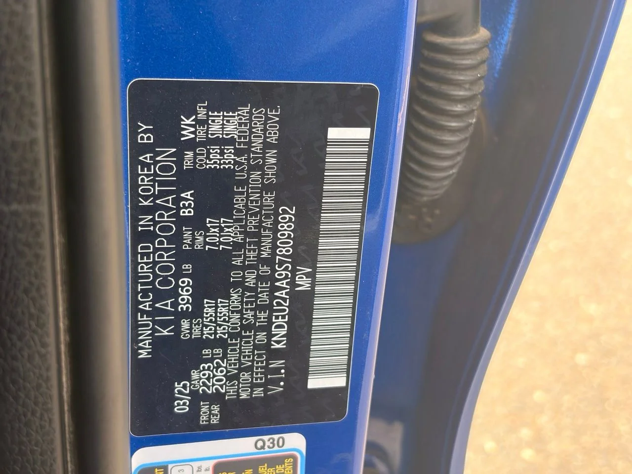 Used 2025 Neptune Blue Kia S image 33