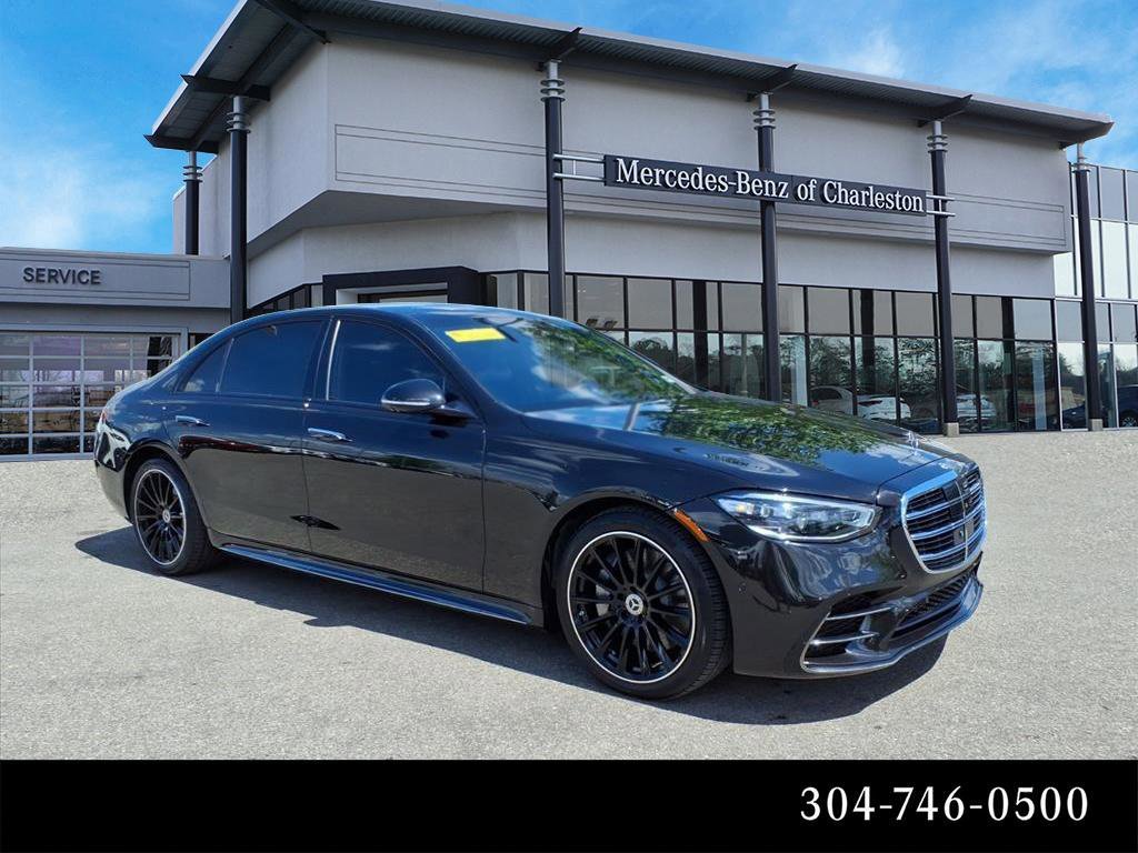 Used 2023 Obsidian Black Metallic Mercedes-Benz S500 image 1