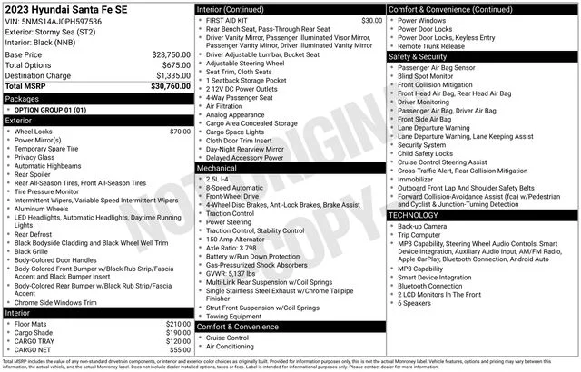 Used 2023 Blue Hyundai SE image 10