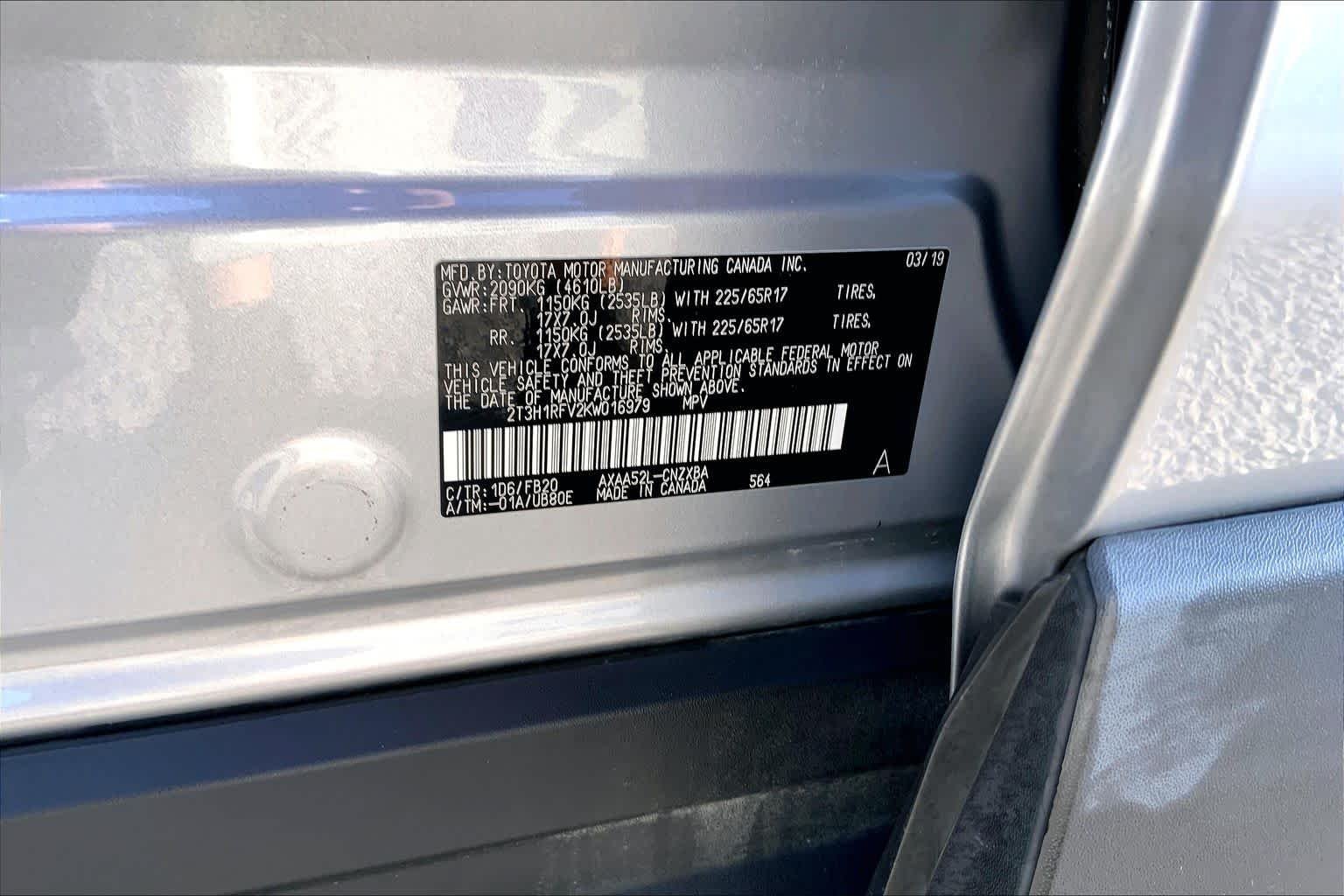 Used 2019 Silver Sky Metallic Toyota LE image 34