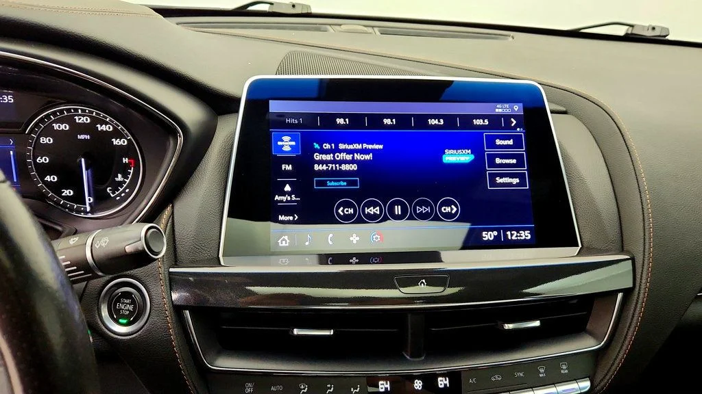 Used 2023 Crystal White Tricoat Cadillac 4dr Sedan Sport image 19
