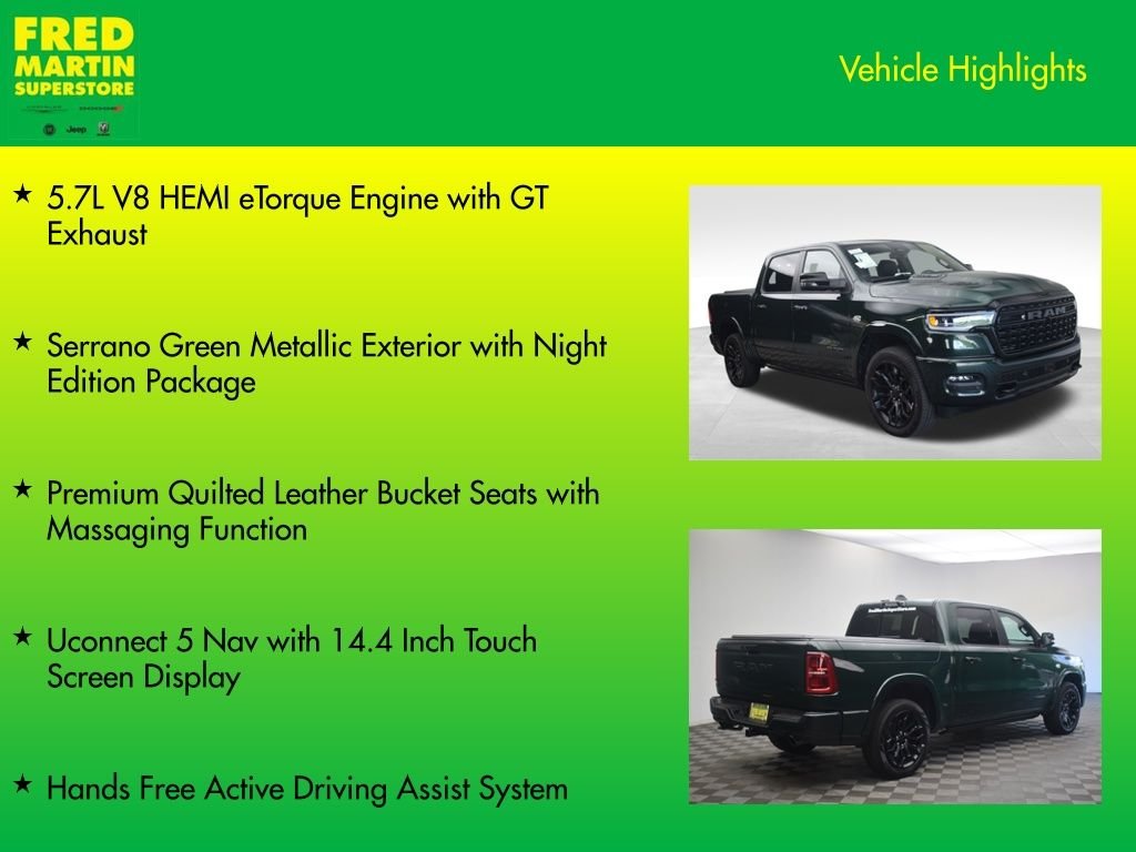 New 2026 Serrano-Green Metallic Exterior Paint RAM Limited image 8
