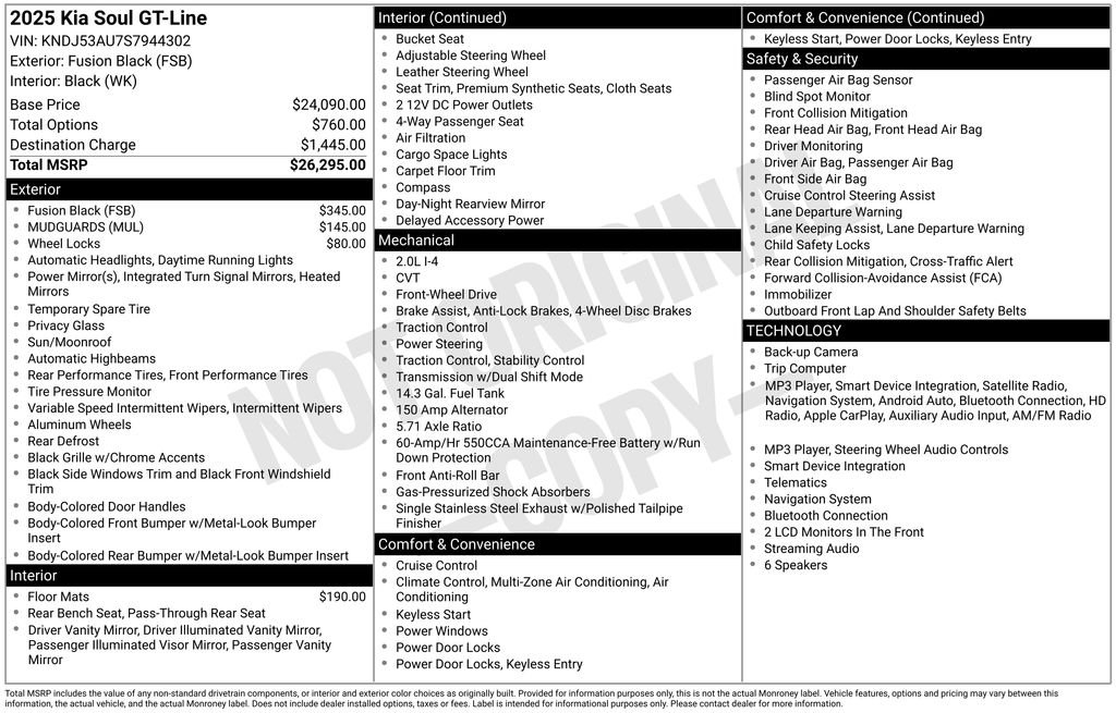 Used 2025 Black Kia GT-Line image 3
