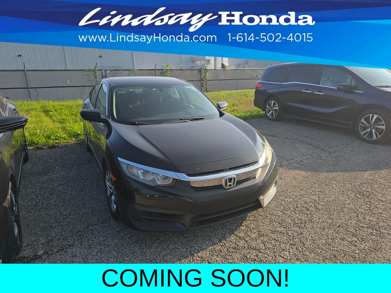 Used 2017 Crystal Black Pearl Honda LX image 3