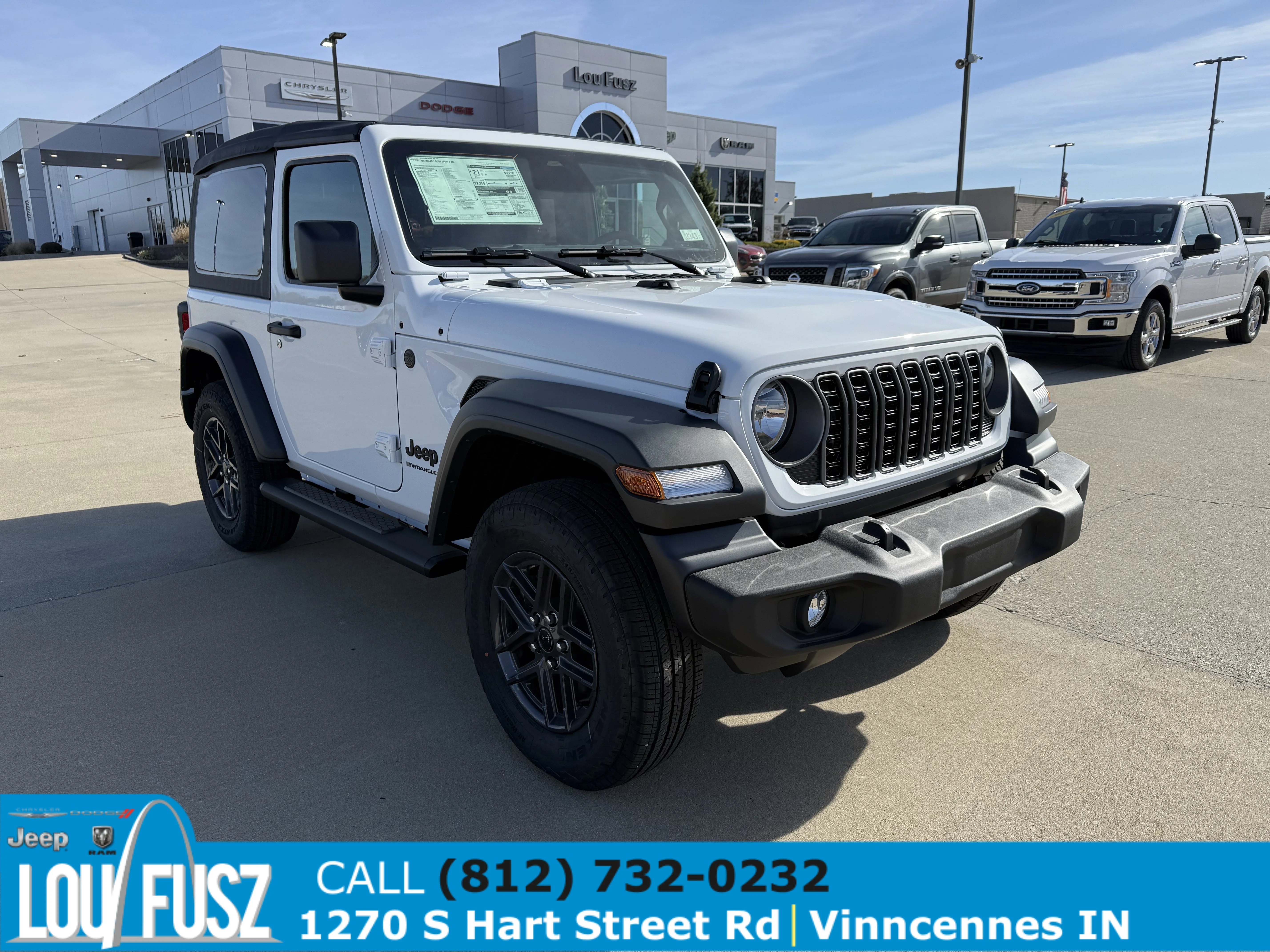 New 2026 Bright White Clear-Coat Exterior Paint Jeep Sport S image 2