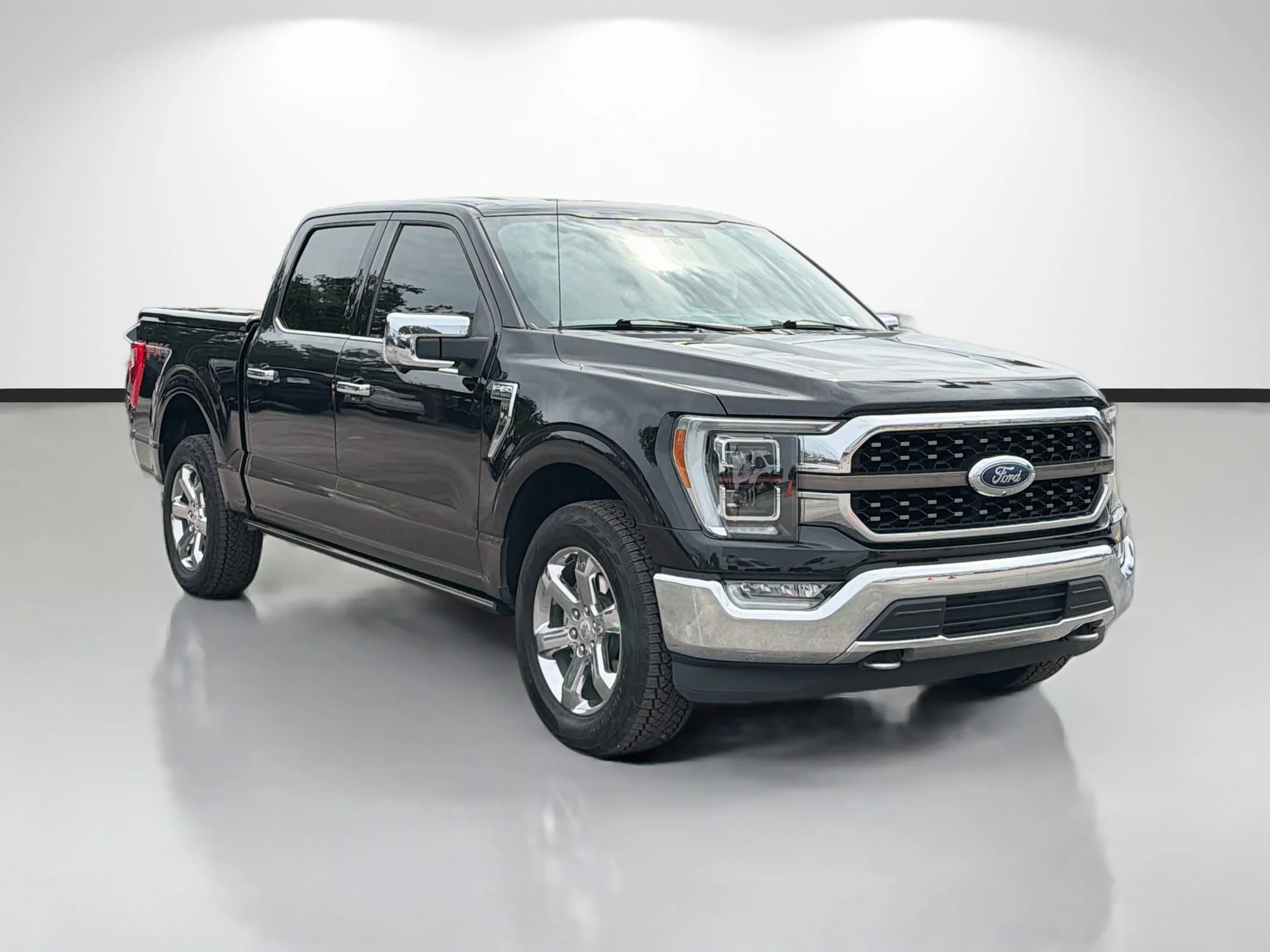 Used 2021 Agate Black Metallic Ford King Ranch image 1