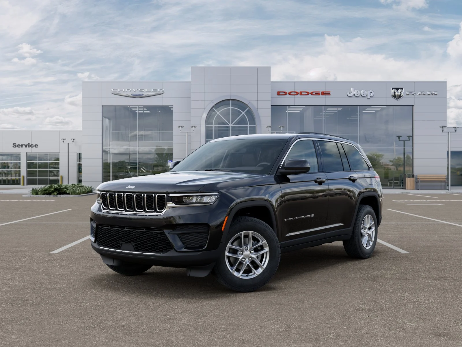 New 2026 Diamond Black Crystal Pearl-Coat Exterior Paint Jeep Laredo X image 41