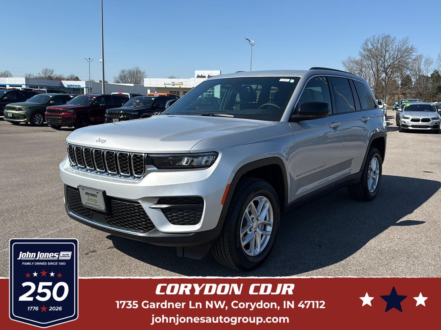 New 2026 Silver Zynith Exterior Paint Jeep Laredo X image 1