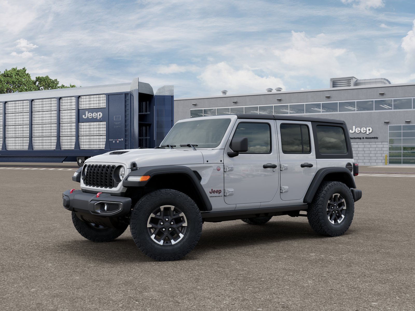 New 2026 Bright White Clear-Coat Exterior Paint Jeep Rubicon image 12