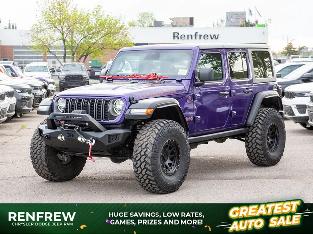 2026 Jeep Wrangler Rubicon* 4 Door 4x4, 2 Inch Lift, 38 Inch Tires, High Lift Jack