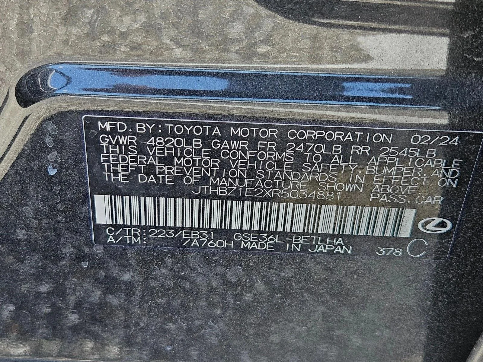 Certified Used 2024 Caviar Lexus IS 350 F SPORT Design image 16