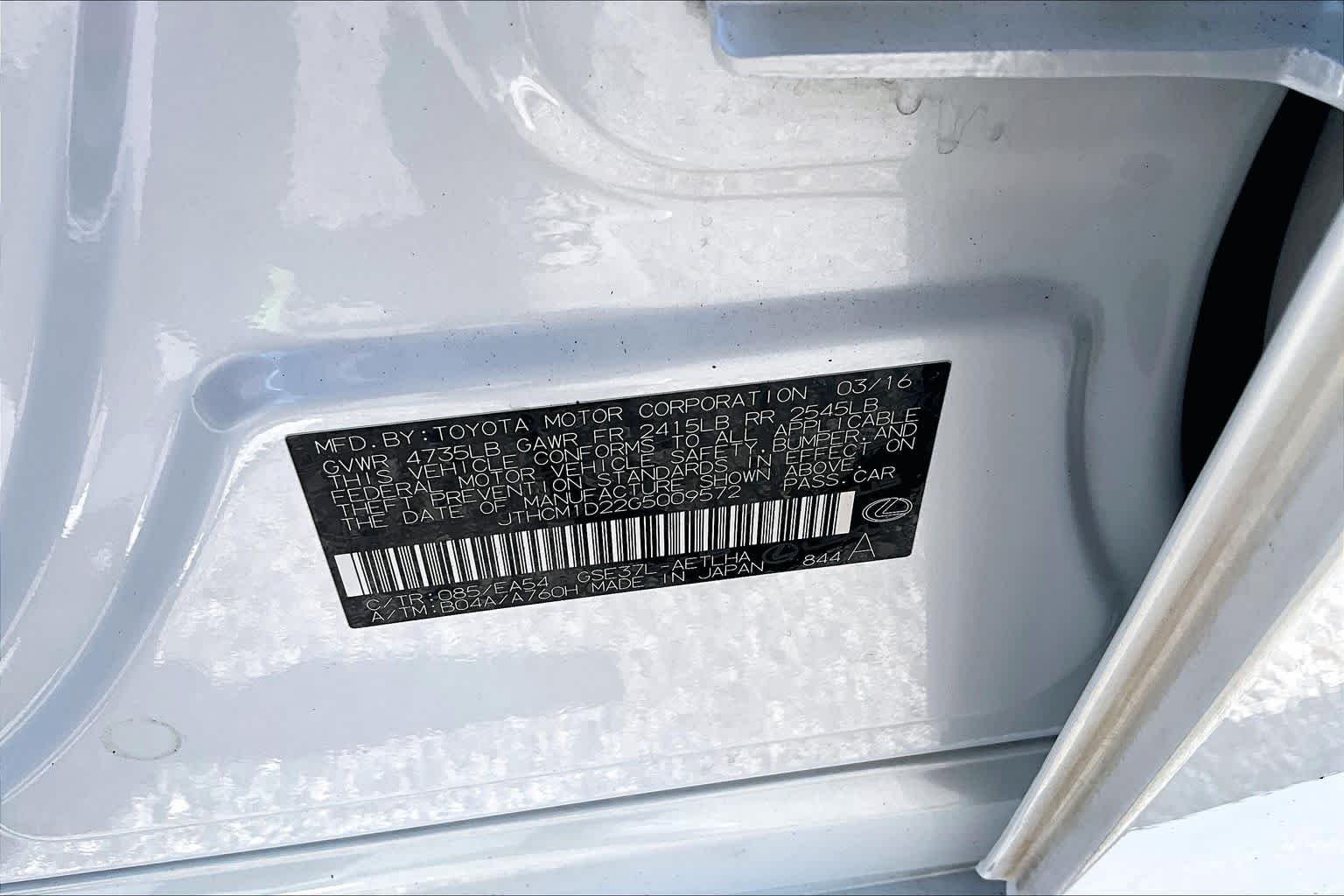 Used 2016 Eminent White Pearl Lexus  image 37