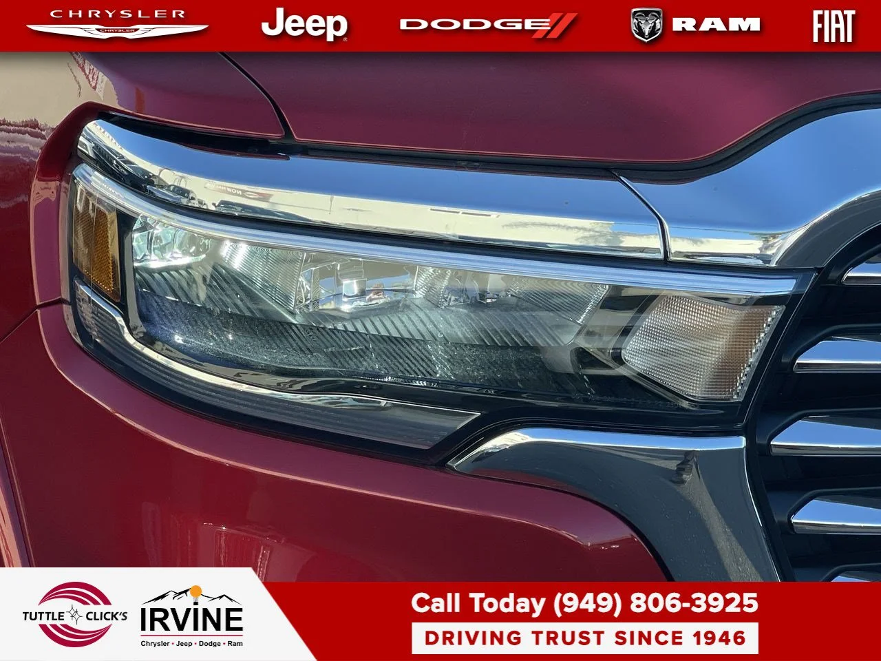 New 2027 Molten Red Pearl-Coat Exterior Paint RAM Laramie image 13