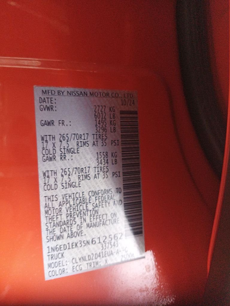 Used 2025 Orange Nissan PRO-4X image 25