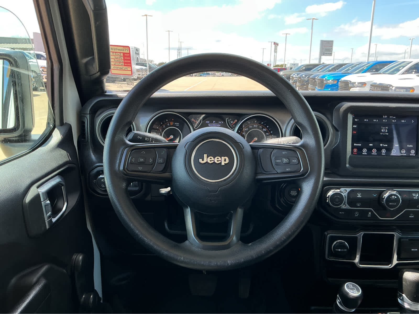 Used 2023 Bright White Clearcoat Jeep Sport image 24