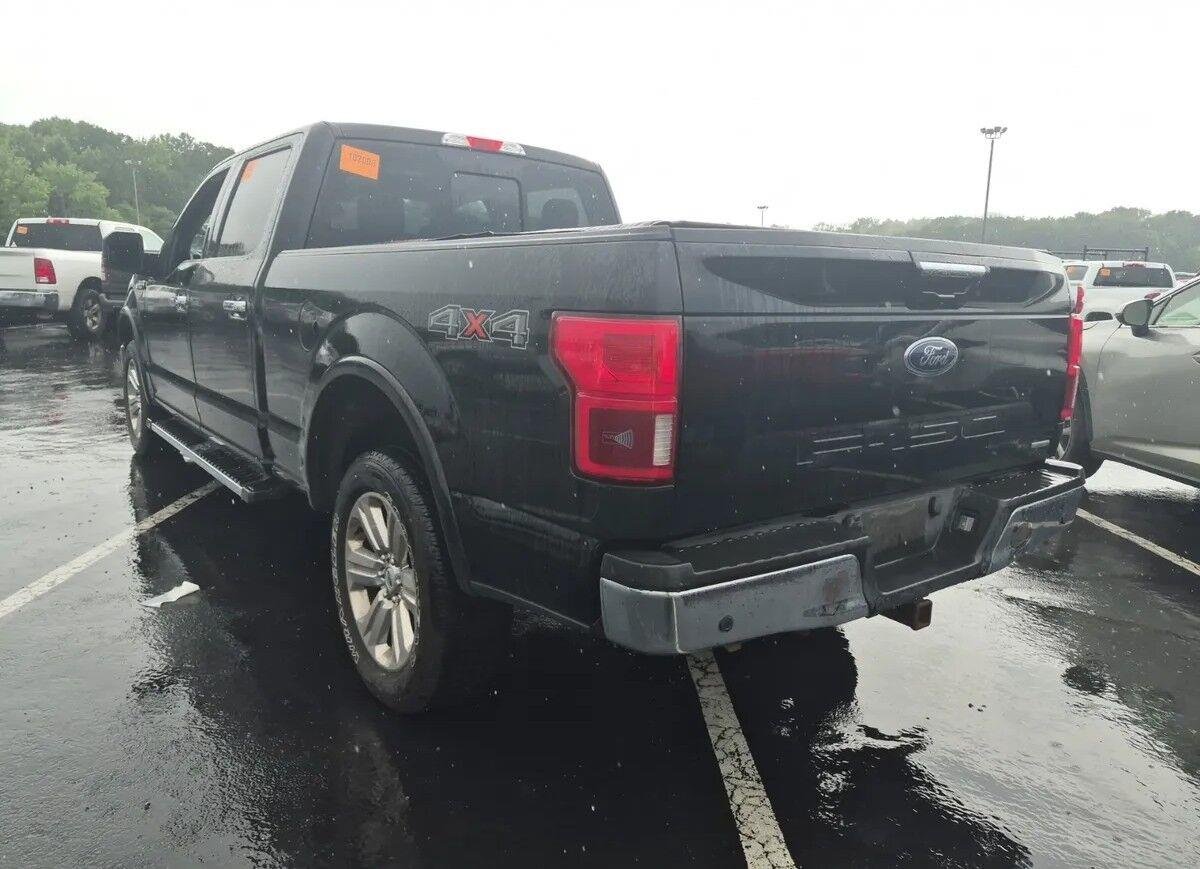Used 2018 Shadow Black Ford LARIAT image 3