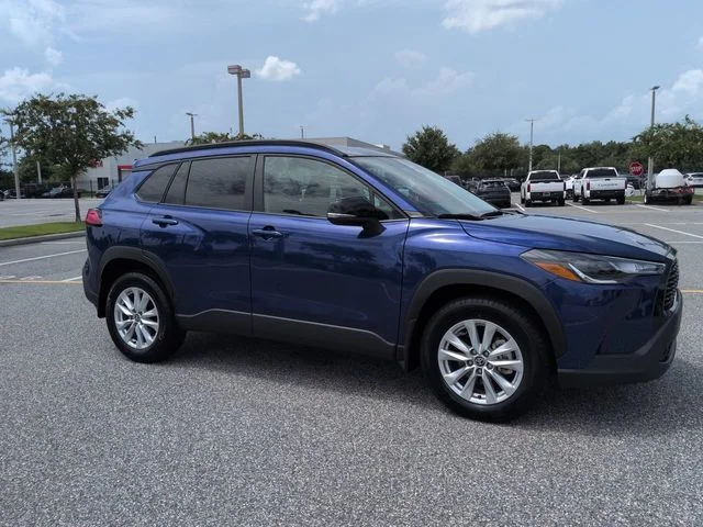 Certified Used 2025 Blue Toyota LE image 2