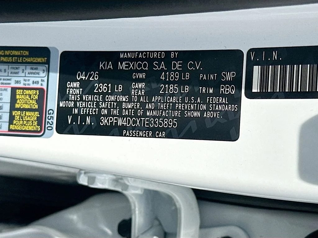 New 2026 Snow White Pearl Kia GT-Line Turbo image 33