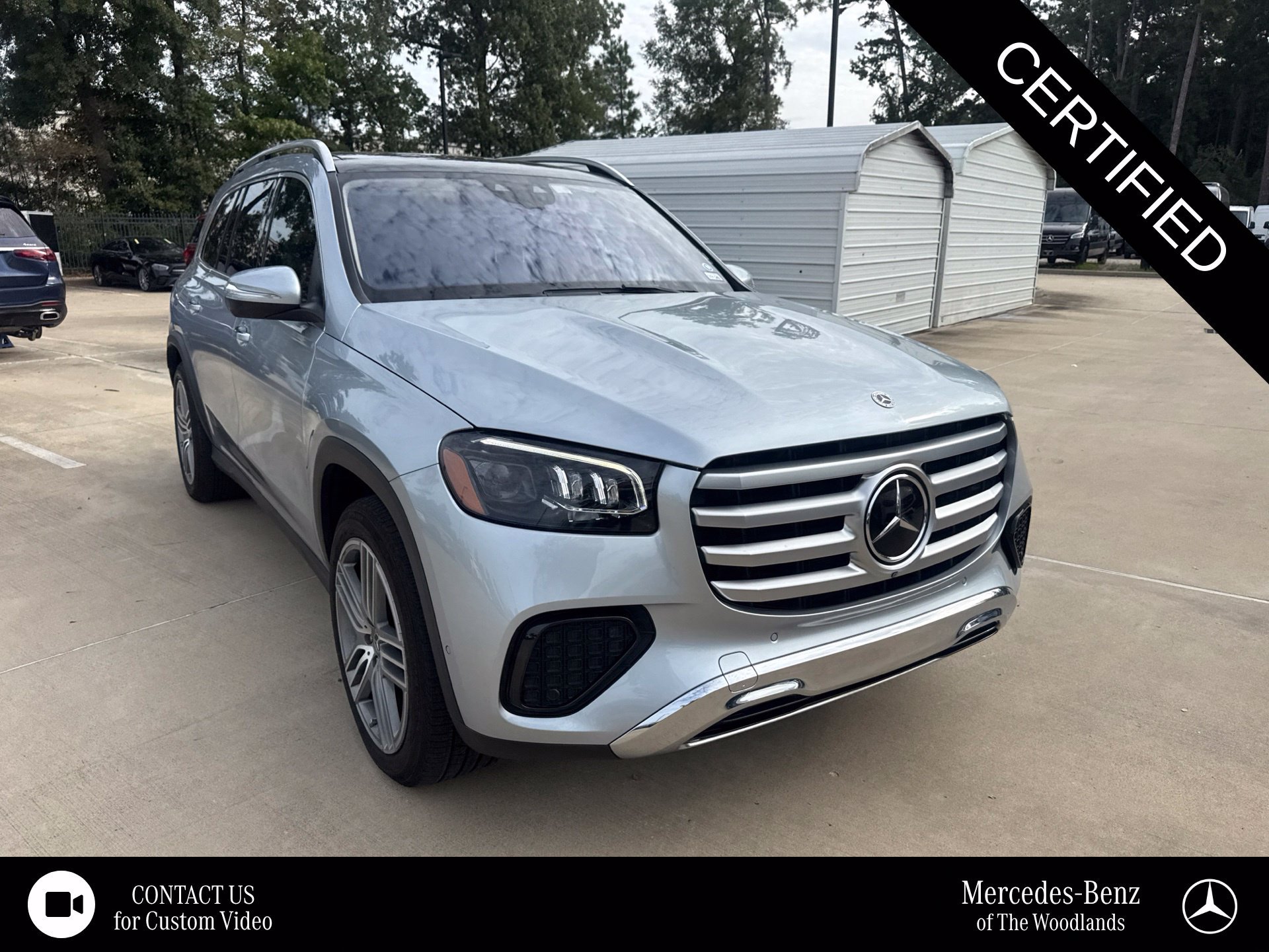 Certified Used 2024 Cirrus Silver Metallic Mercedes-Benz GLS 450 image 1