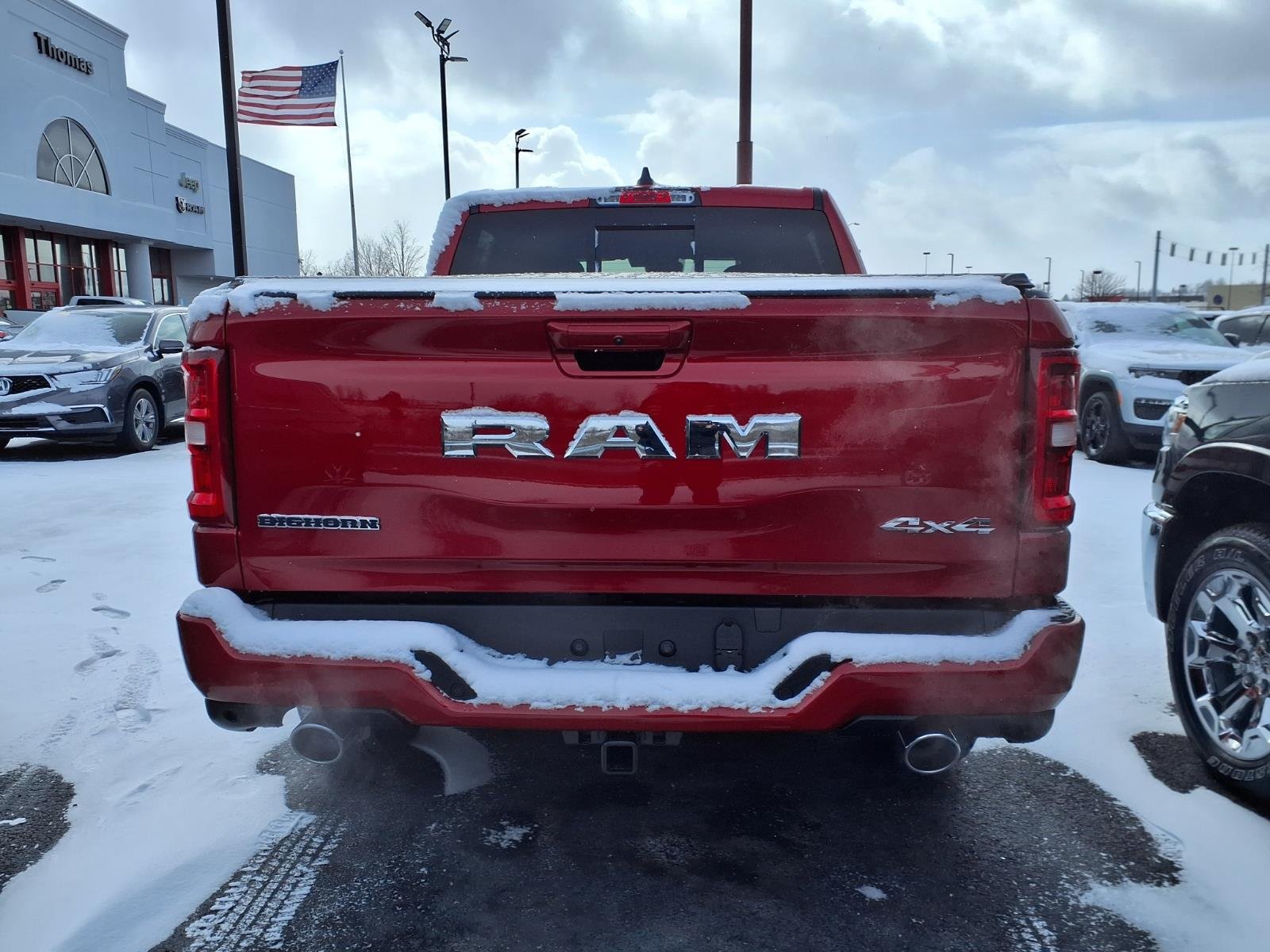New 2026 Molten Red Pearl-Coat Exterior Paint RAM Big Horn image 3