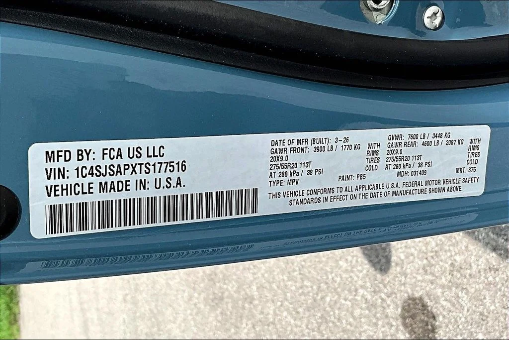 New 2026 Steel Blue Exterior Paint Jeep  image 8