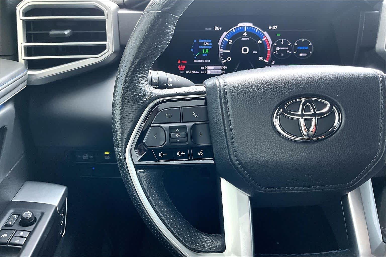 Used 2022 Midnight Black Metallic Toyota Platinum Hybrid image 24