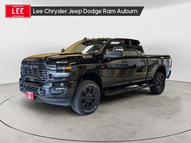 New 2026 Diamond Black Crystal Pearlcoat Ram Big Horn Crew Cab 4x4 6