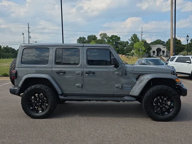 Used 2022 Gray Jeep Unlimited Sahara 4xe image 2