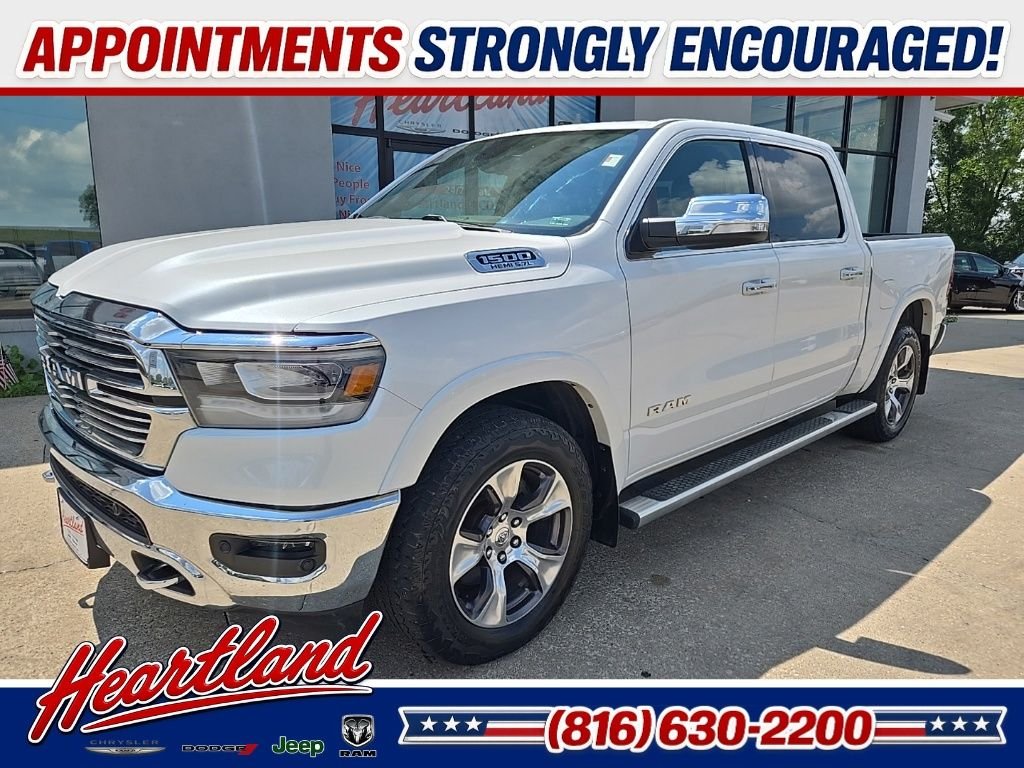 Used 2019 RAM Ram 1500 Pickup Laramie with VIN 1C6SRFJTXKN809352 for sale in Kansas City