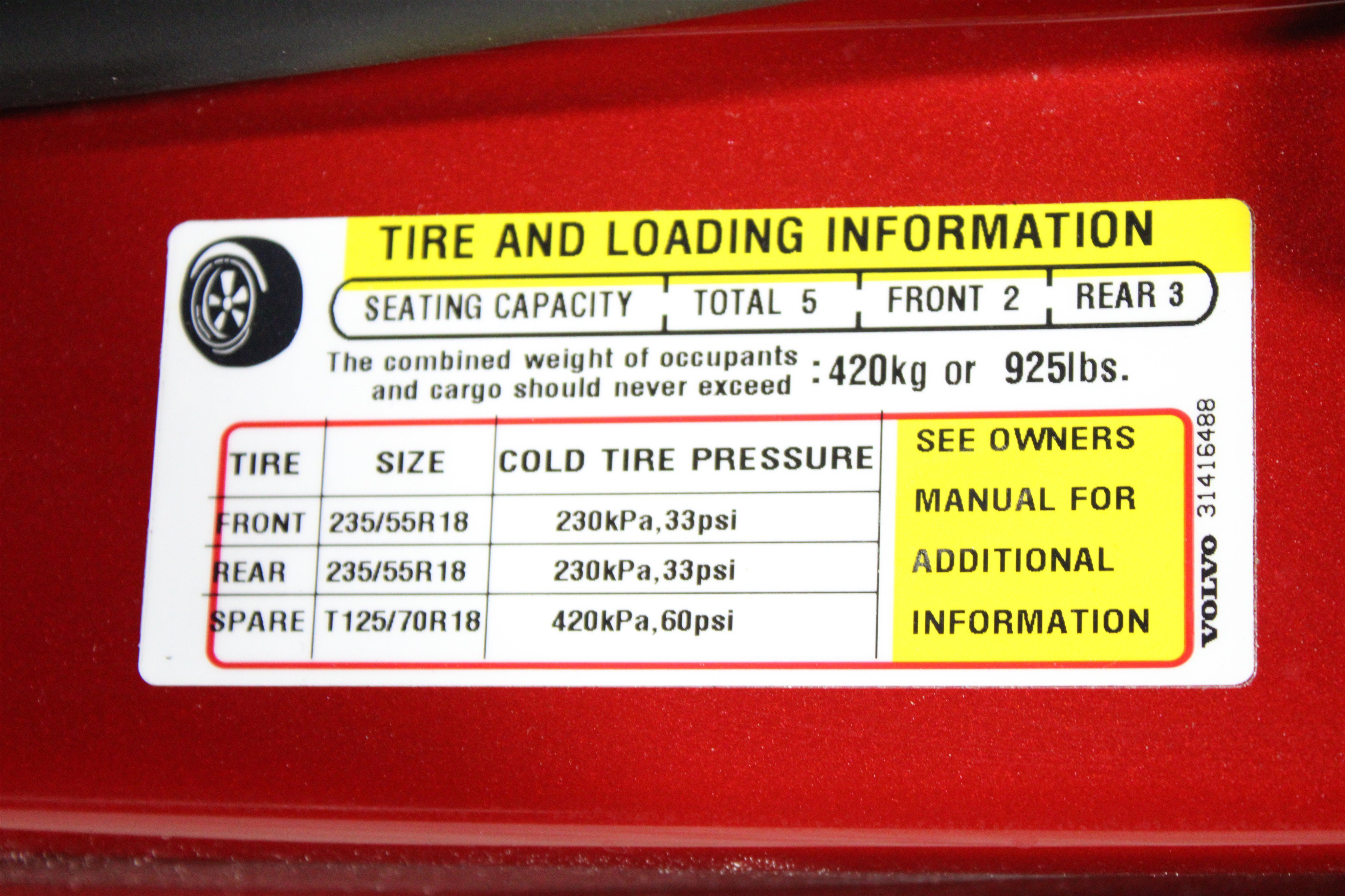 Used 2024 Fusion Red Metallic Volvo Core Bright Theme All-Wheel Drive image 37