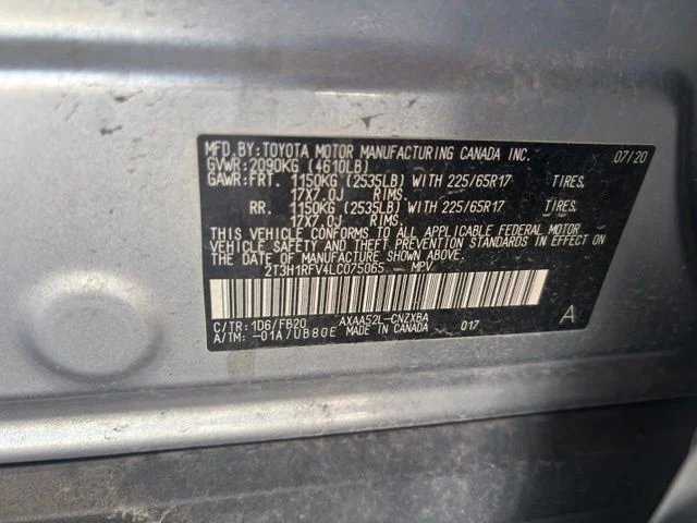 Used 2020 Silver Toyota LE image 14