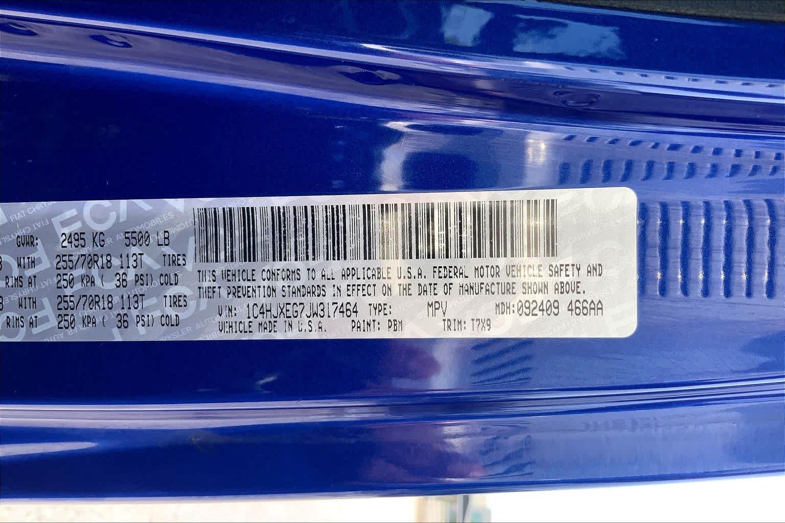 Used 2018 Ocean Blue Metallic Clearcoat Jeep Sahara image 36