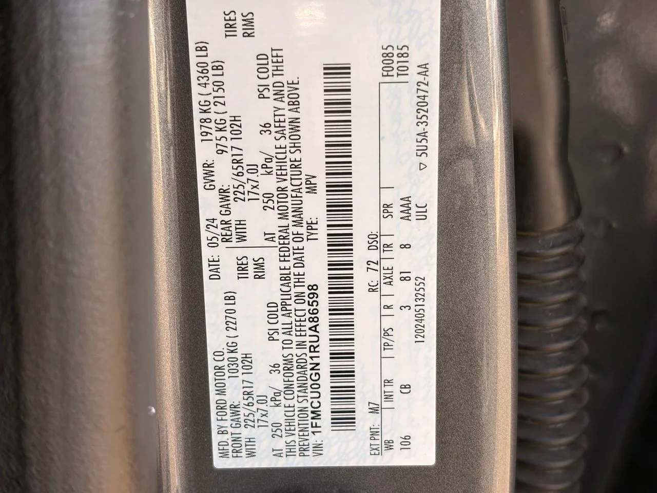 Used 2024 Gray Metallic Ford Active image 28
