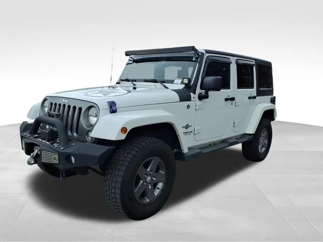 Used 2015 White Jeep Unlimited Sport image 2