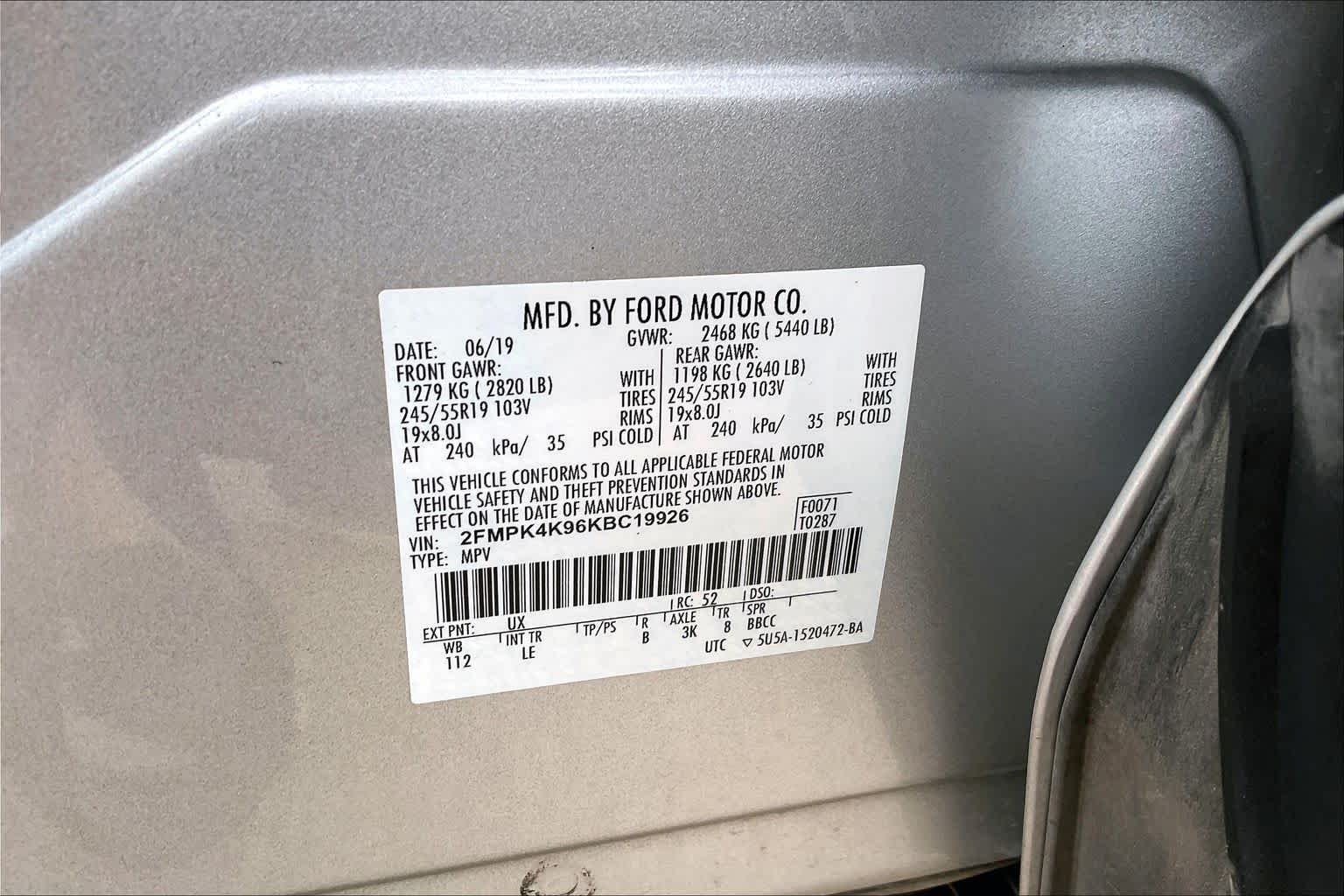 Used 2019 Ingot Silver Metallic Ford Titanium image 34