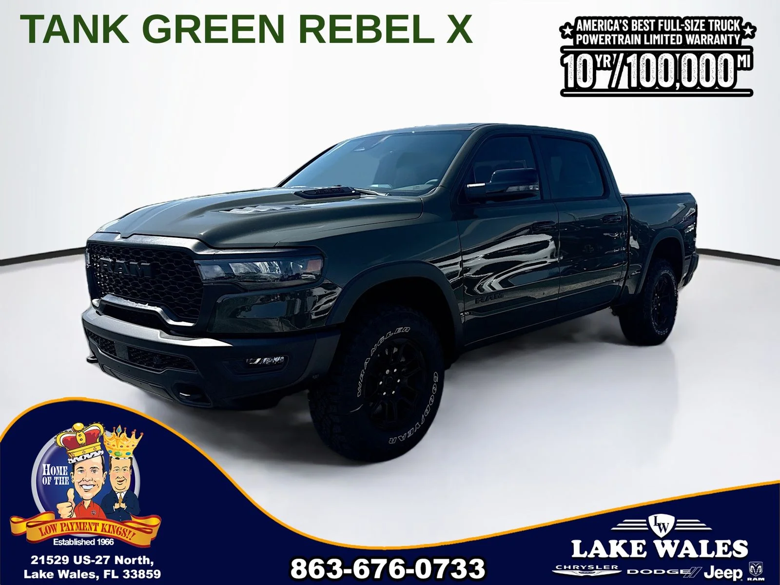 New 2026 Tank Exterior Paint RAM REBEL image 2