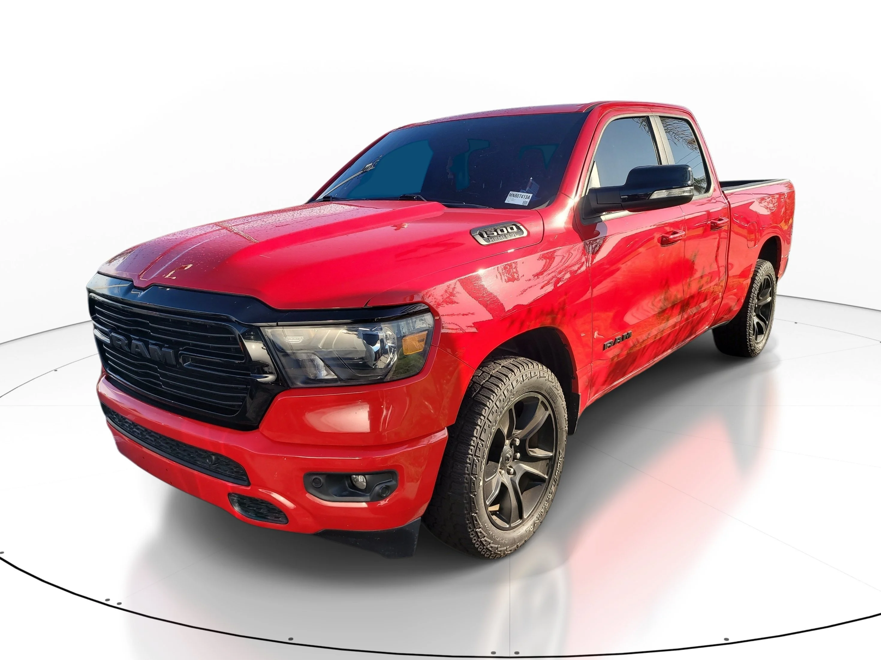 Used 2021 Flame Red Clearcoat Ram Big Horn image 3