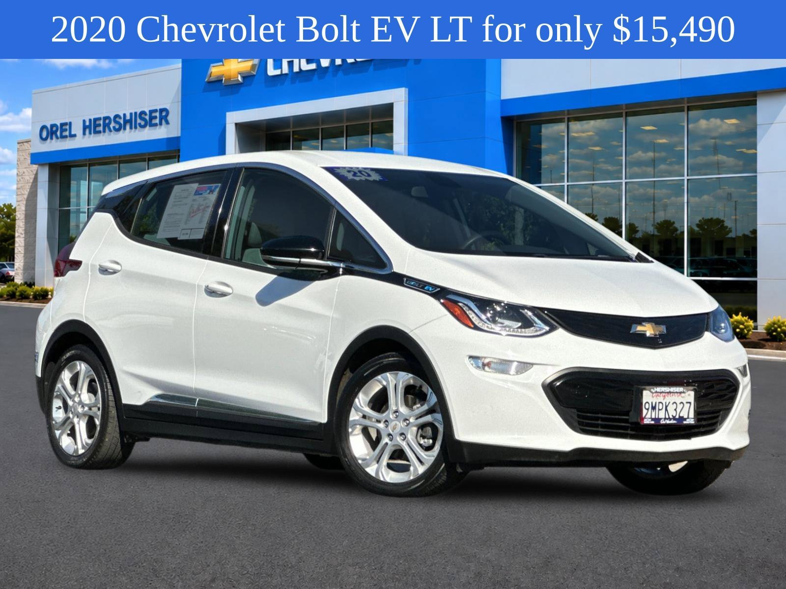 Used 2020 Chevrolet Bolt EV LT with VIN 1G1FW6S01L4141044 for sale in Chino, CA