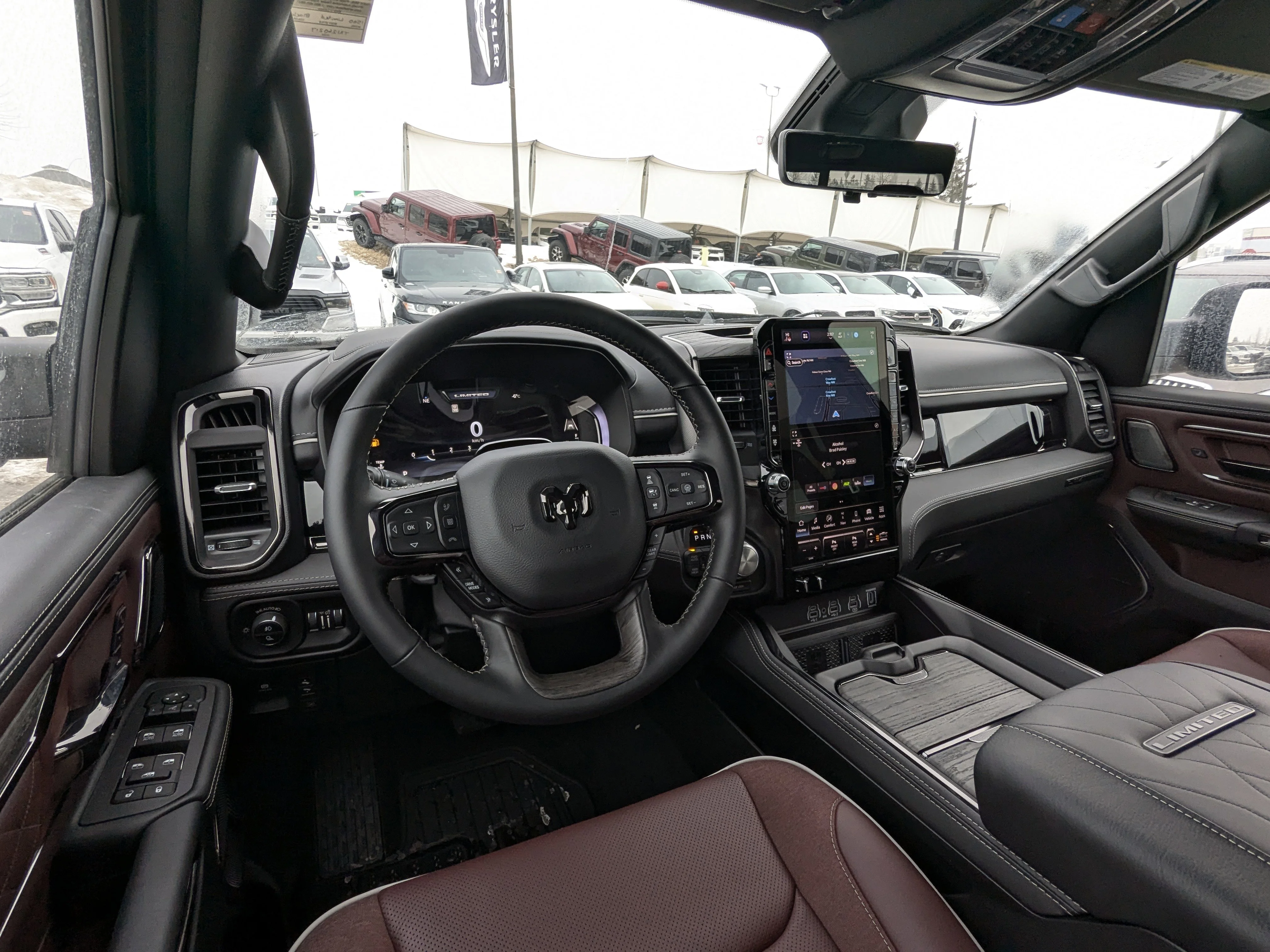 New 2026 Black RAM Limited - - Night Ed - Pano Sunroof - Hurricane HO Turbo - 14.4 Screen - Head-Up Display & More! image 28