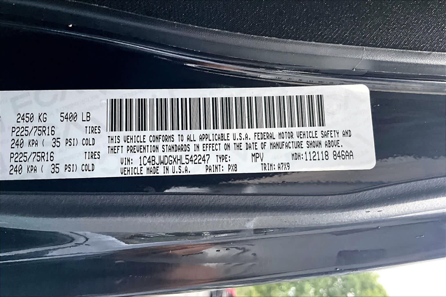 Used 2017 Black Clearcoat Jeep Sport image 32