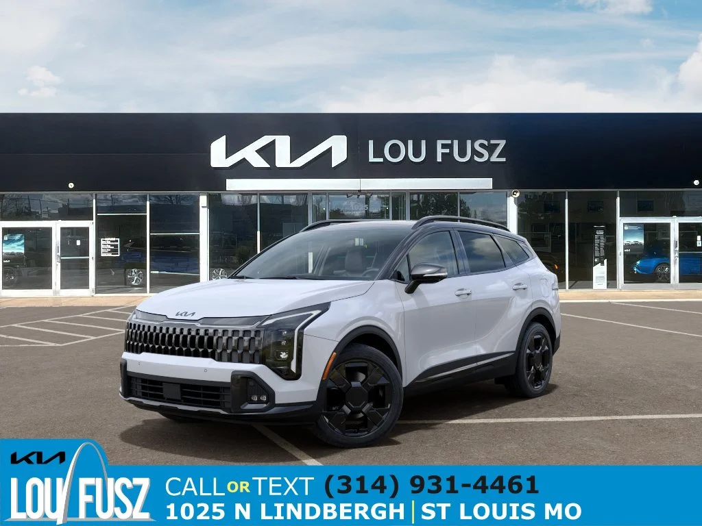 New 2027 Glacial White Pearl / Black Ro Kia X-Line image 1