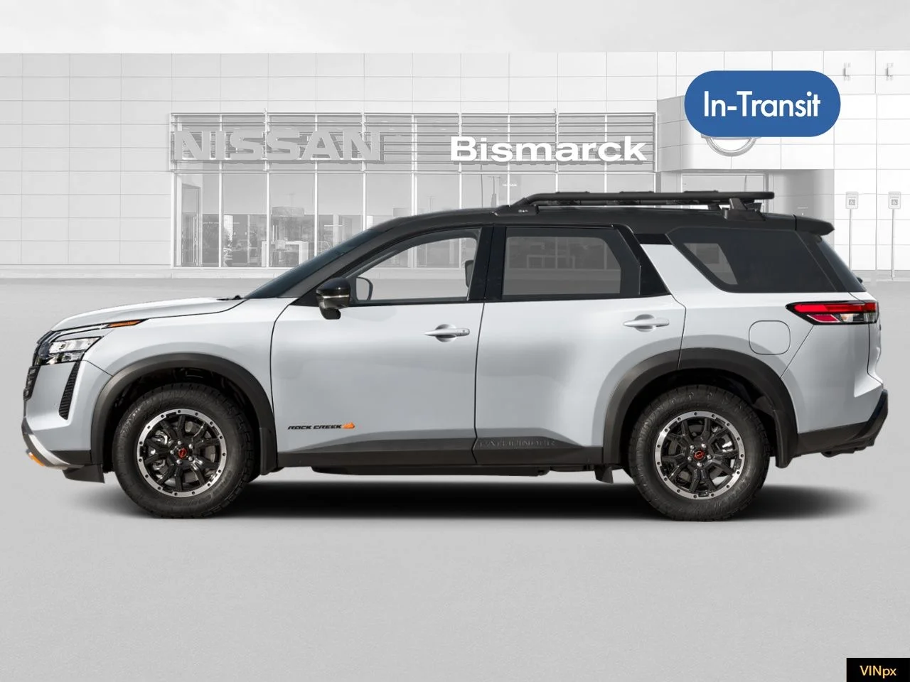 New 2026 Everest White Pearl TriCoat / Super Black Two-tone Nissan Rock Creek® image 3