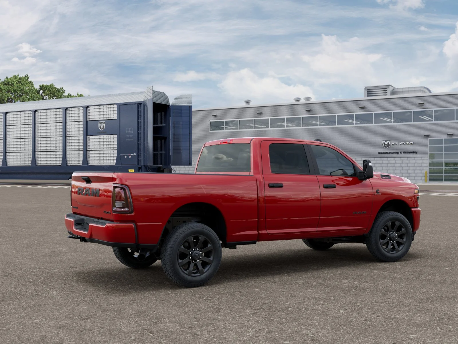 New 2026 Flame Red Clear-Coat Exterior Paint RAM BIG HORN image 4