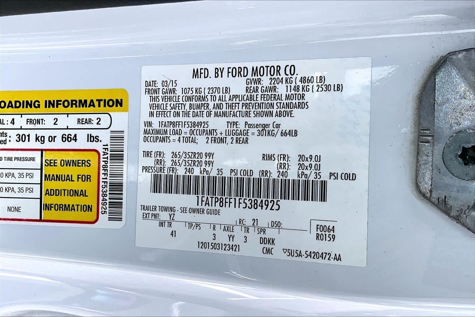 Used 2015 Oxford White Ford GT Premium image 30