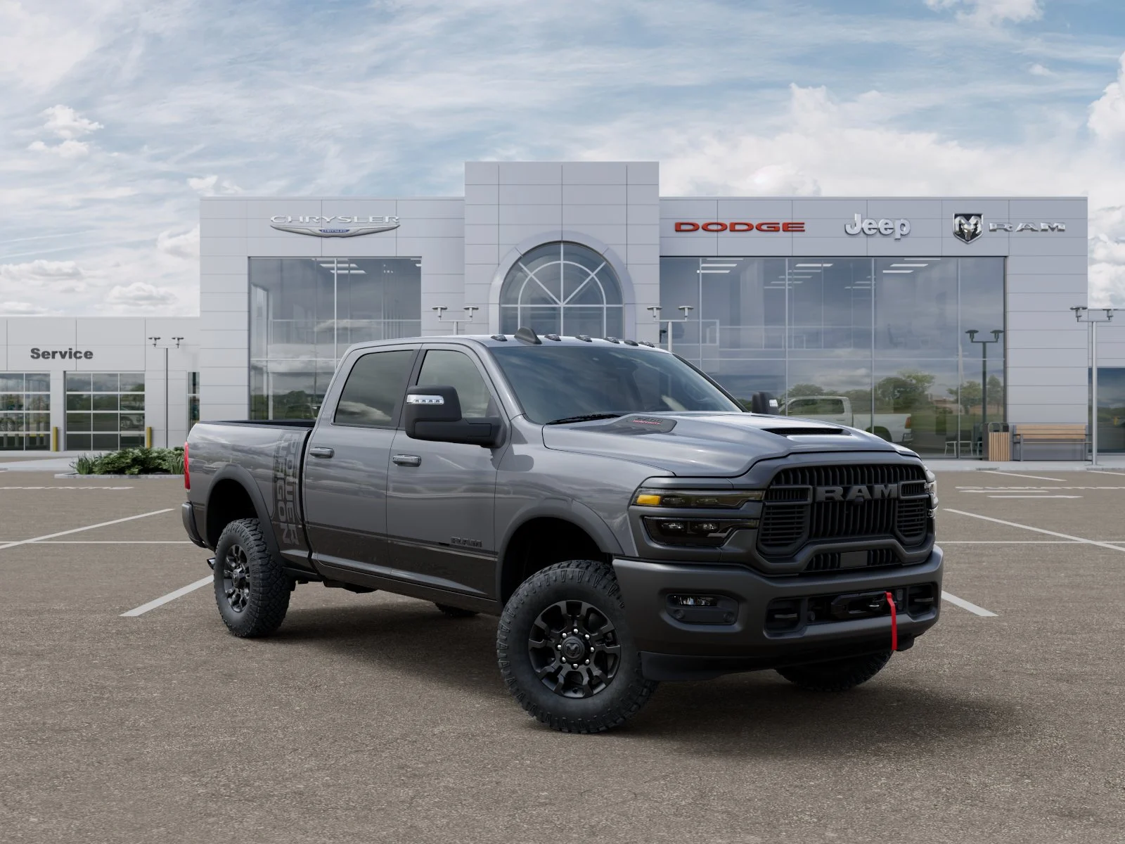 New 2026 Ceramic Gray Clear-Coat Exterior Paint RAM Power Wagon image 33