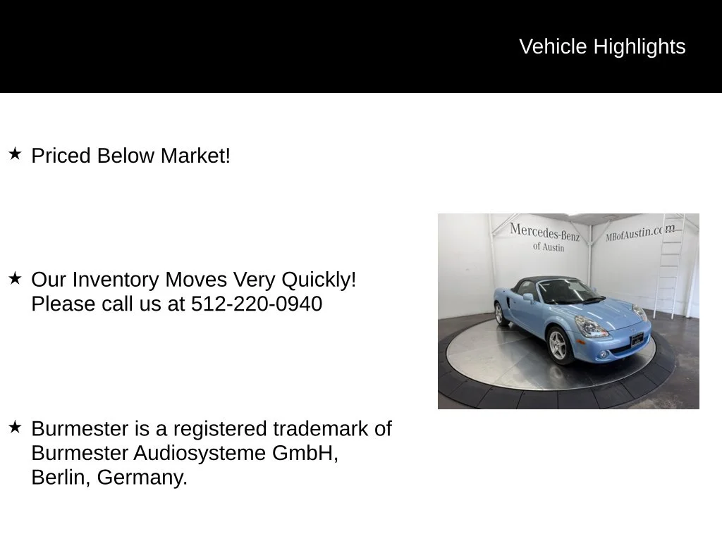 Used 2003 Blue Toyota Base image 6